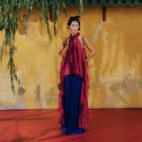  W - Set yếm TƠ HÂN ĐÌNH quần xanh LALIN 