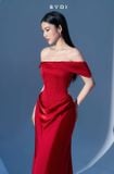  Váy đỏ cúp ngực che bắp tay BY DI 