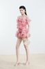 Cho thuê váy hồng ngắn đính bông xoè GLAMDOLL đi chơi dễ thương