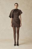  Váy nâu ngắn DENIO 