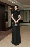  Váy thun đen tay ngắn BYDI 