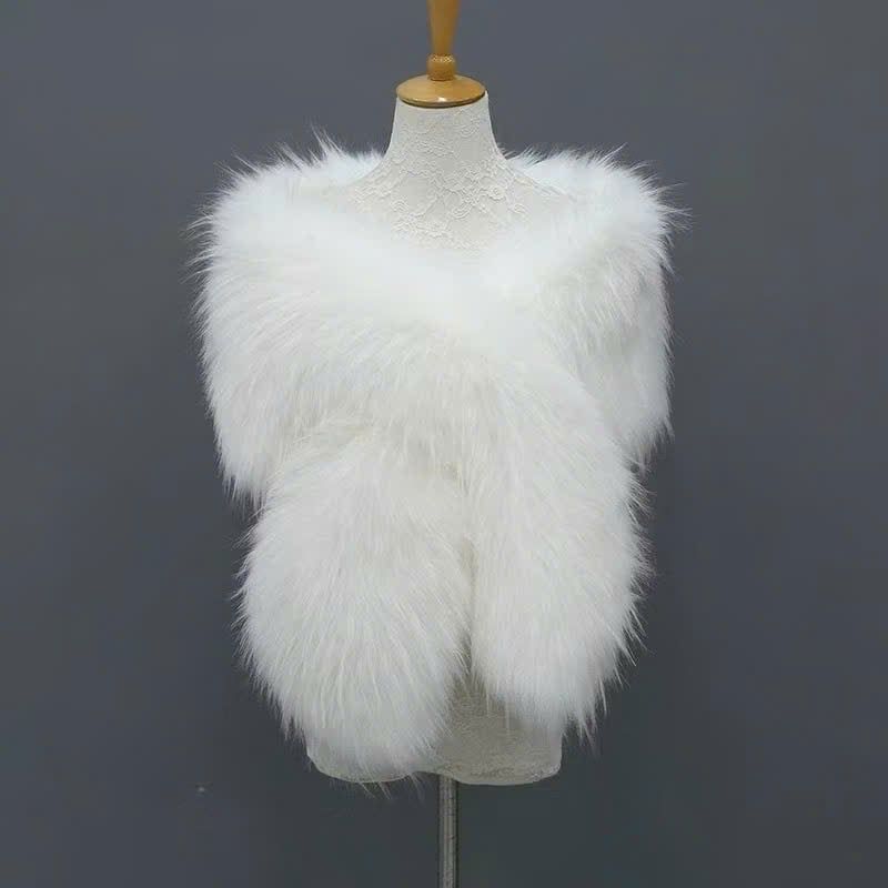  Choàng lông màu trắng PHỤ KIỆN 