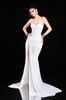 Cho thuê váy trắng dài cúp ngực xẻ đùi BANDAGE DRESS đi tiệc sang trọng