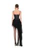 Set áo corset và chân váy tua rua 1 bên MOULINROSE.STU đi đám cưới sang chảnh