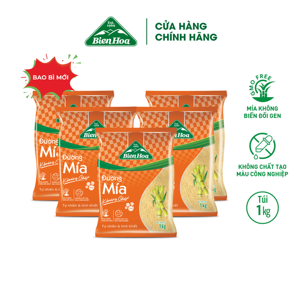  Combo 5 Đường mía khoáng chất Biên Hòa 1kg/túi 