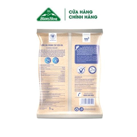  Combo 2 Đường mía khoáng chất Biên Hòa 1kg/túi 