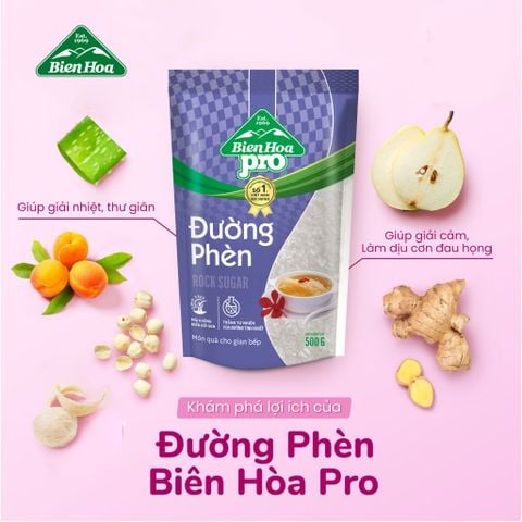  Combo 2 Đường Phèn Biên Hòa Pro 500 Gram/túi 