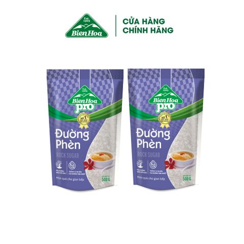  Combo 2 Đường Phèn Biên Hòa Pro 500 Gram/túi 