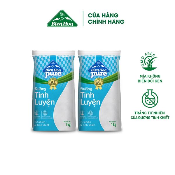  Combo 2 Đường túi Pure Biên Hòa 1kg/túi 