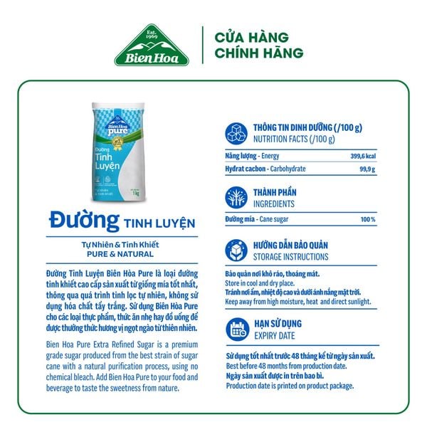  Combo 3 Ðường Túi Biên Hòa Pure 1kg/túi 