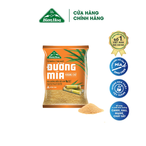  Combo 5 Đường mía khoáng chất Biên Hòa 1kg/túi 