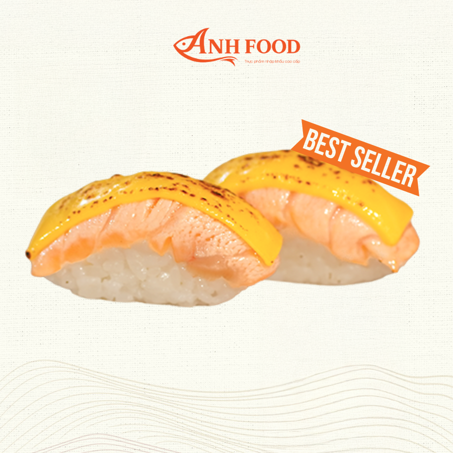  Nigiri cá hồi phô mai 