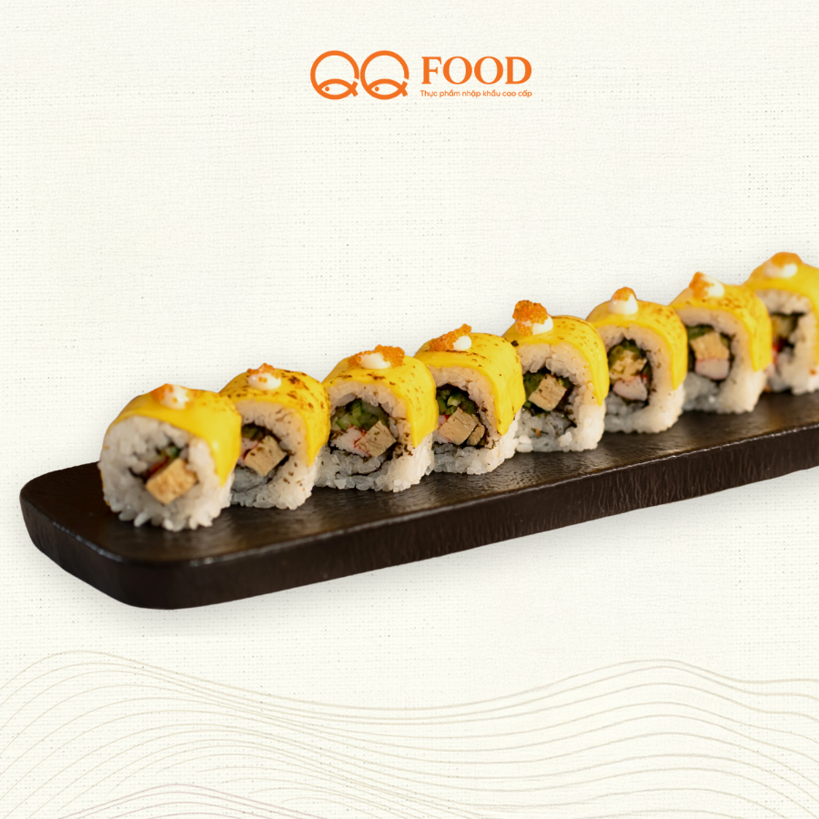  Cơm cuộn thanh cua phủ phô mai 