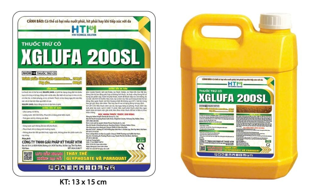 HTM - THUỐC DIỆT CỎ XGLUFA - HOẠT CHẤT GLUFOSINATE-AMMONIUM
