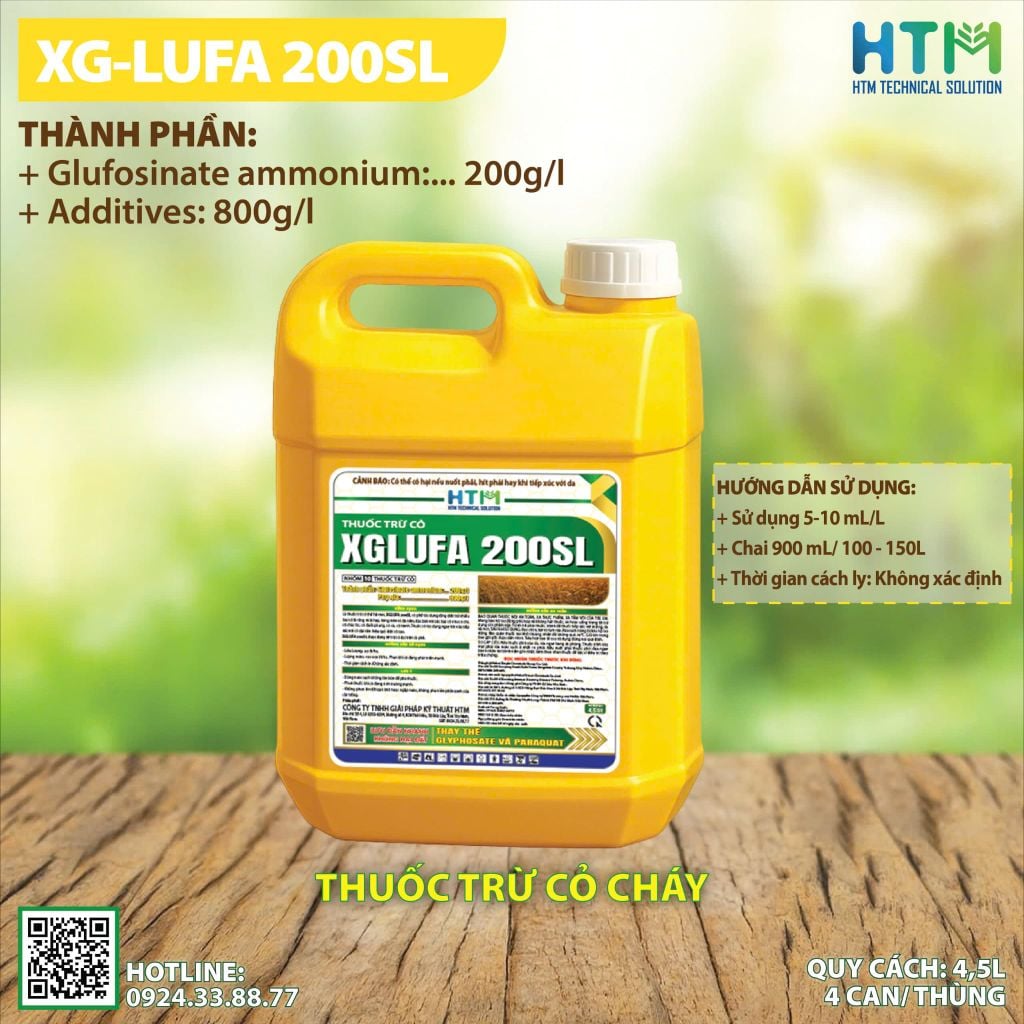 HTM - THUỐC DIỆT CỎ XGLUFA - HOẠT CHẤT GLUFOSINATE-AMMONIUM