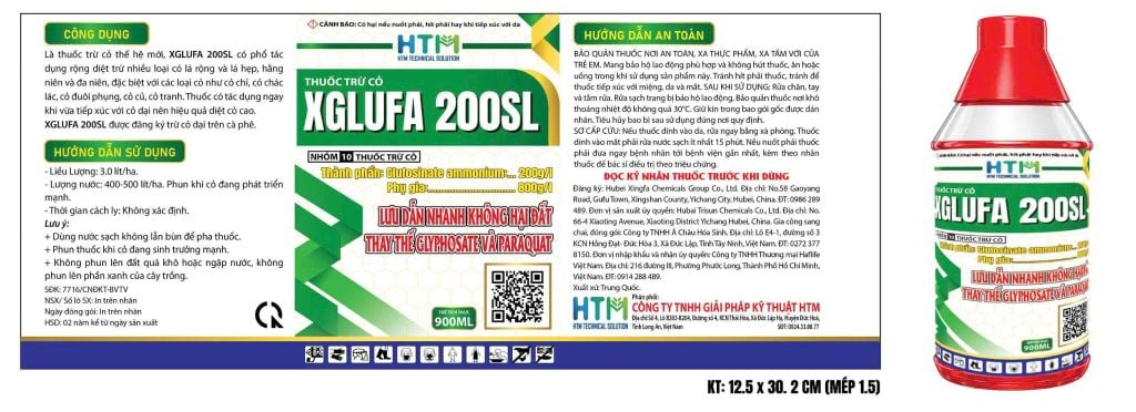 HTM - THUỐC DIỆT CỎ XGLUFA - HOẠT CHẤT GLUFOSINATE-AMMONIUM