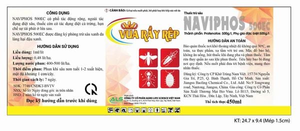 Thuốc Trừ Sâu NAVIPHOS 500EC - 450ML