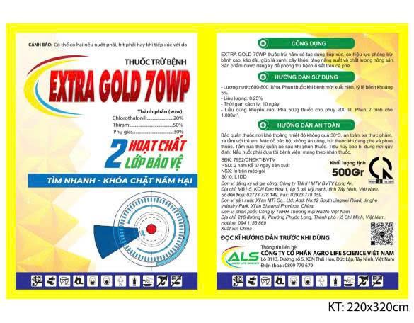 Thuốc Trừ Bệnh EXTRA GOLD 70WP
