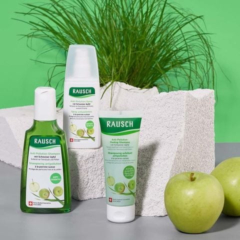 Dầu gội hỗ trợ bảo vệ tóc khỏi ô nhiễm Rausch Swiss Apple 200ml