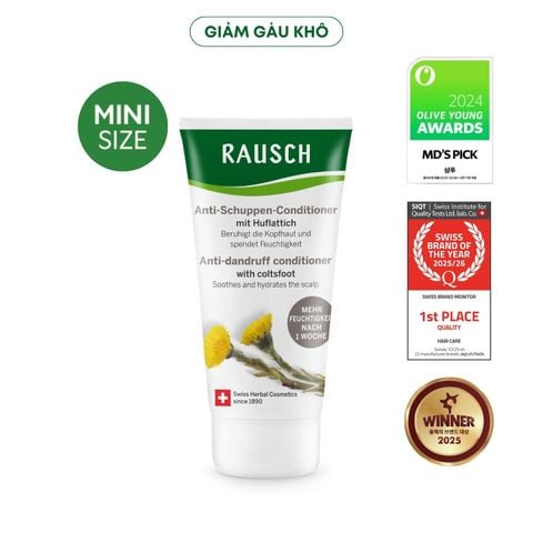 Dầu xả hỗ trợ giảm gàu ngứa, dịu da đầu Rausch Coltsfoot Cúc Khoản Đông Hoa, thảo dược Thụy Sĩ 30ml