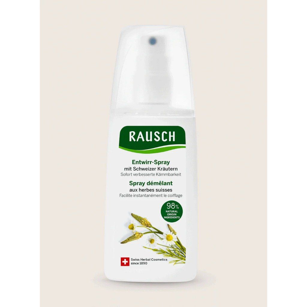 Xịt dưỡng gỡ rối & làm mượt tóc Rausch Detangling Spray Conditioner with Swiss Herbs 100ml