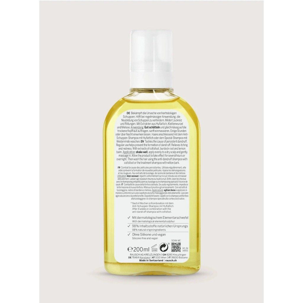 Tinh chất kiểm soát gàu & giảm ngứa da đầu Rausch Anti-Dandruff Scalp Lotion with Coltsfoot 200ml