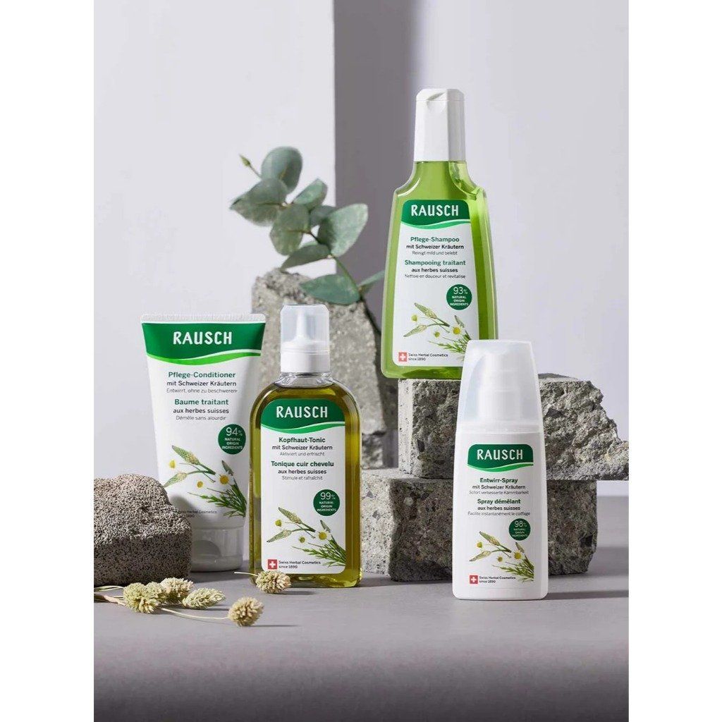 Xịt dưỡng gỡ rối & làm mượt tóc Rausch Detangling Spray Conditioner with Swiss Herbs 100ml