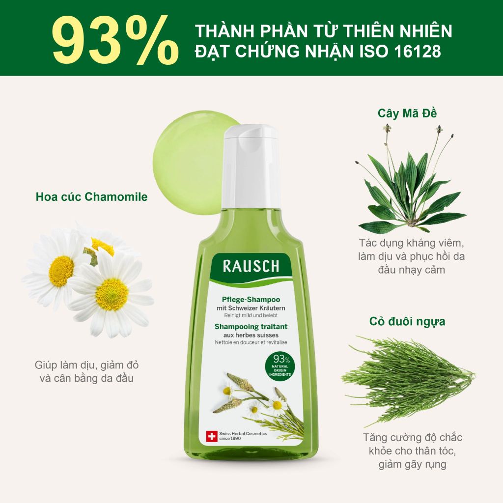 Quà minisize 1 gội, 2 xả Swiss Herb (quà khi mua fullsize tinh chất)