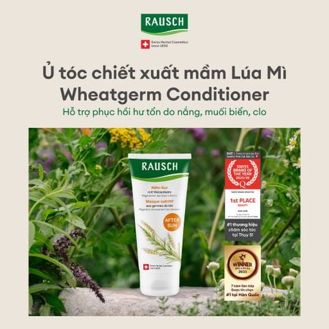 Ủ tóc giúp phục hồi chuyên sâu cho tóc khô và hư tổn do ánh nắng Rausch Wheatgerm 100ml