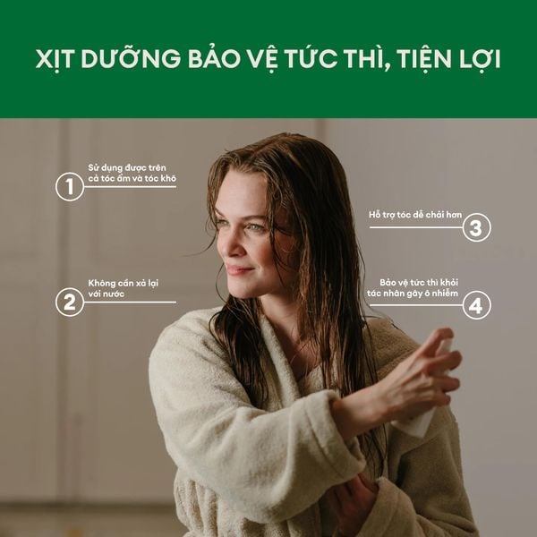 Xịt dưỡng tóc, loại bỏ cặn ô nhiễm và mùi trên tóc, giúp tóc dễ chải Rausch Swiss apple 100ml