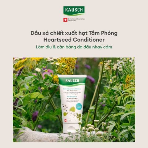 Dầu xả chăm sóc đặc biệt dành cho da đầu nhạy cảm Rausch Heartseed 150ml