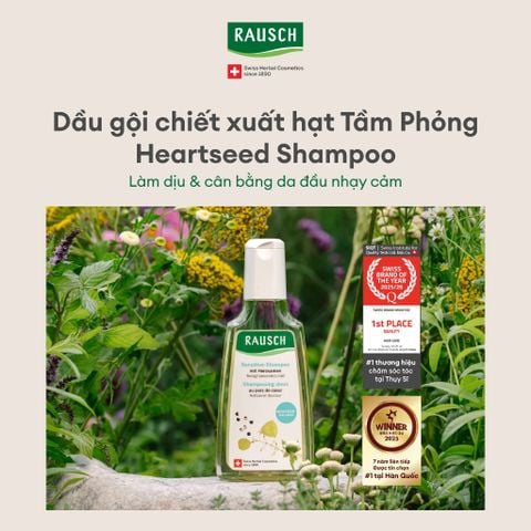 Dầu gội chăm sóc đặc biệt dành cho da đầu nhạy cảm Rausch Heartseed 200ml