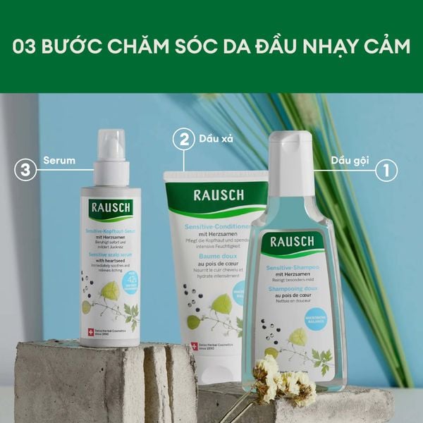 Dầu gội chăm sóc đặc biệt dành cho da đầu nhạy cảm Rausch Heartseed 200ml