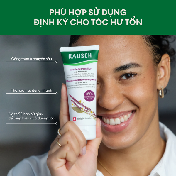 Dầu xả hỗ trợ phục hồi tóc hư tổn Rausch Amaranth 30ml