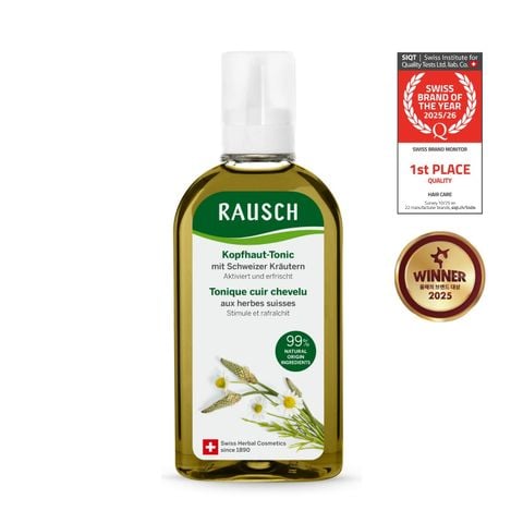 Tinh chất hỗ trợ dưỡng tóc mềm mượt, giúp tóc chắc khỏe Rausch Swiss Herbs Thảo Dược Thụy Sĩ 200ml