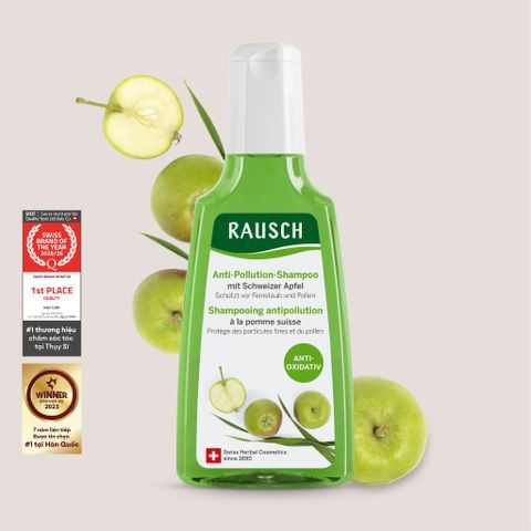 Dầu gội hỗ trợ bảo vệ tóc khỏi ô nhiễm Rausch Swiss Apple 200ml