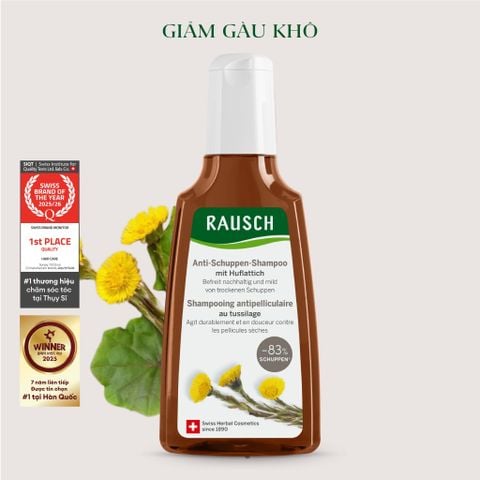 Dầu gội hỗ trợ giảm gàu, ngứa cho da đầu khô Rausch Coltsfoot 200ml