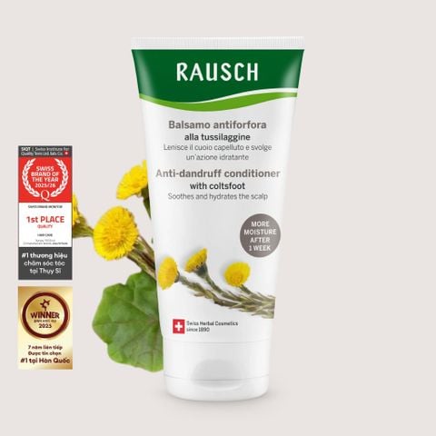 Dầu xả hỗ trợ giảm gàu, ngứa cho da đầu khô Rausch Coltsfoot 150ml