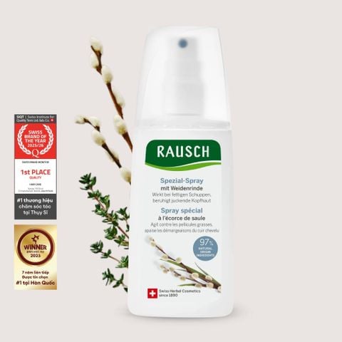 Xịt dưỡng hỗ trợ giảm gàu dầu, ngứa Rausch Willow Bark 100ml