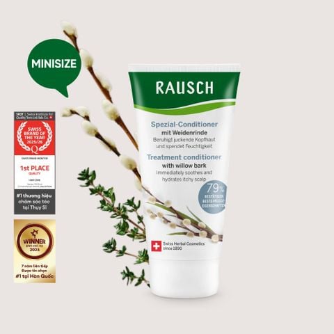 Dầu xả hỗ trợ giảm gàu dầu, ngứa Rausch Willow Bark 30ml