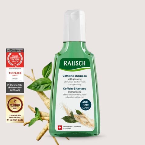 Dầu gội hỗ trợ giảm gãy rụng, tăng mật độ tóc Rausch Ginseng 200ml