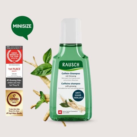 Dầu gội hỗ trợ giảm gãy rụng, tăng mật độ tóc Rausch Ginseng 40ml