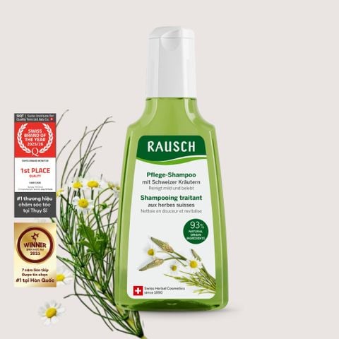 Dầu gội dưỡng tóc mềm mượt, chắc khỏe Rausch Swiss Herbs 200ml