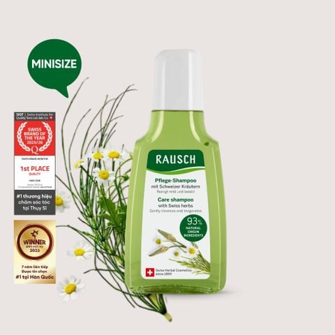 Dầu gội dưỡng tóc mềm mượt, chắc khỏe Rausch Swiss Herbs 40ml