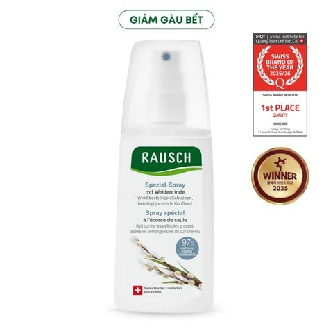 Xịt dưỡng hỗ trợ giảm gàu ướt, giảm bết và ngứa Rausch Willow Bark Vỏ Liễu Trắng 100ml