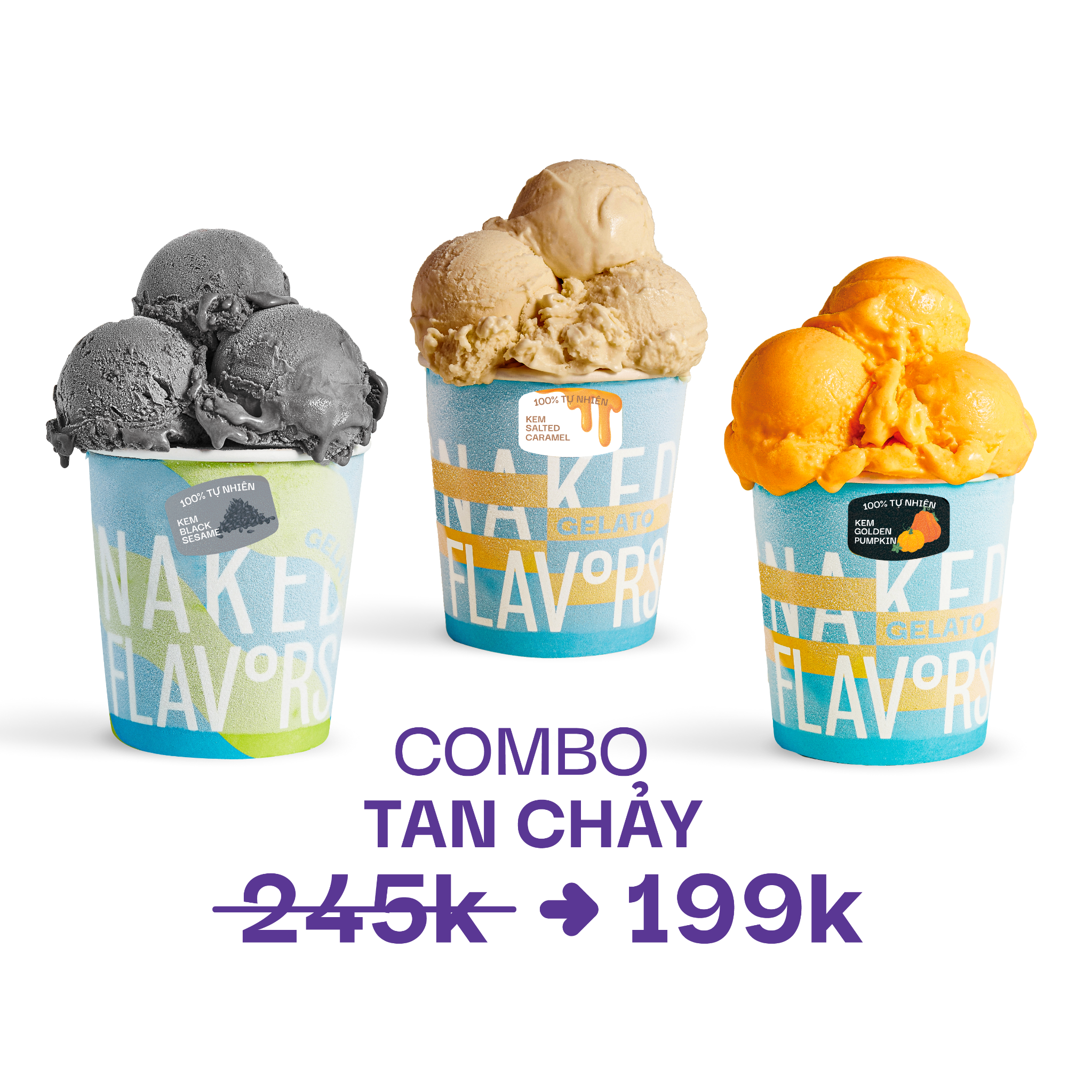 Combo 03 Vị Mới Vũ Trụ Tan Chảy