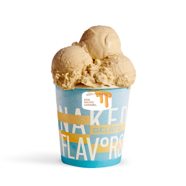 Kem Salted Caramel (Đường Thắng Muối Biển)