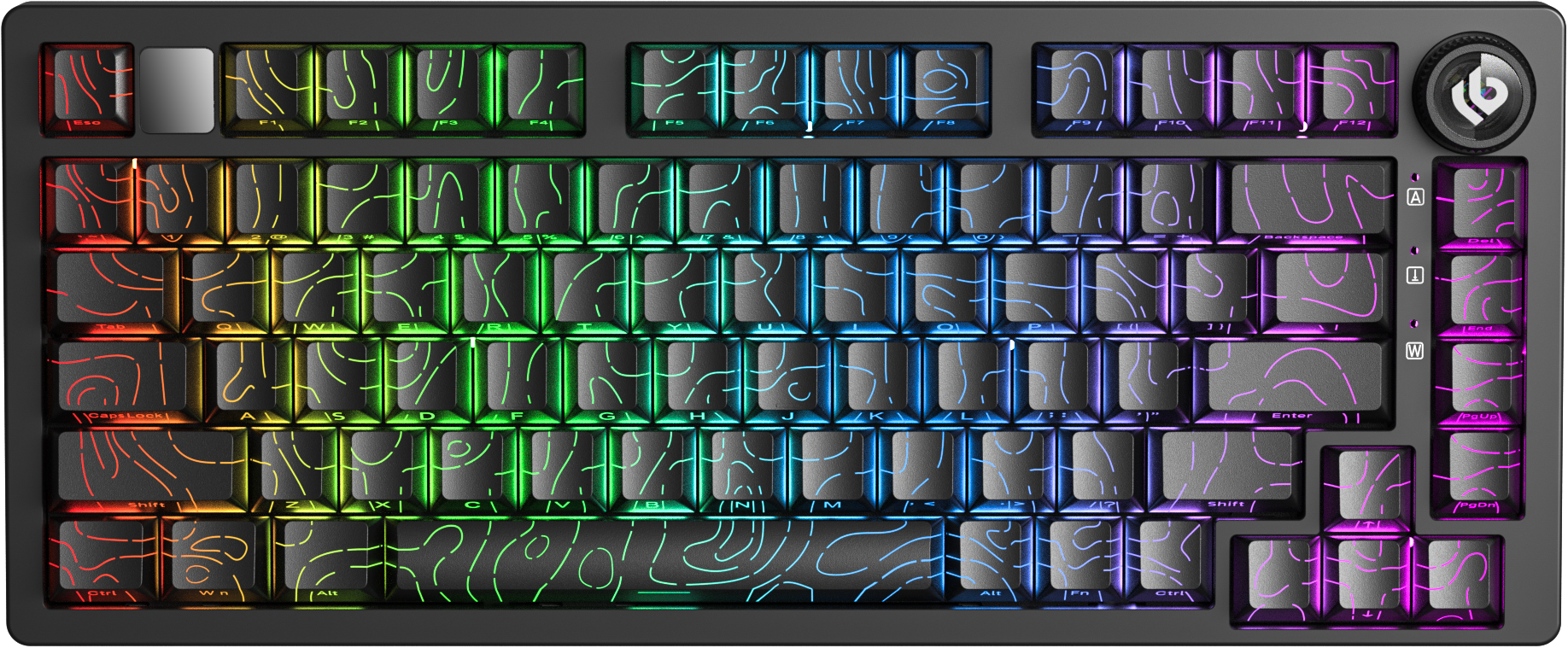 Bàn phím Leobog Hi75C PRO TM (Đen contour/ Turquoise switch) HI7509