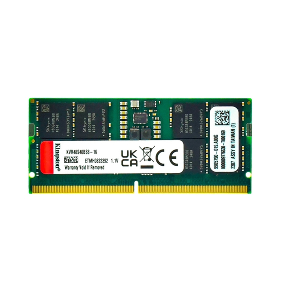 Ram Laptop Kingston 8GB CL22 3200 Sodimm (KVR32S22S8/8)