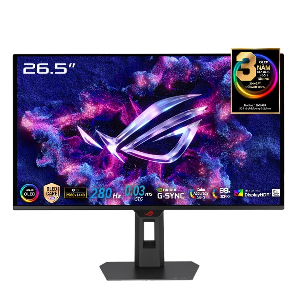 Màn hình Asus ROG Strix XG27ACDMS 27" QD-OLED 2K 280Hz Gsync chuyên game